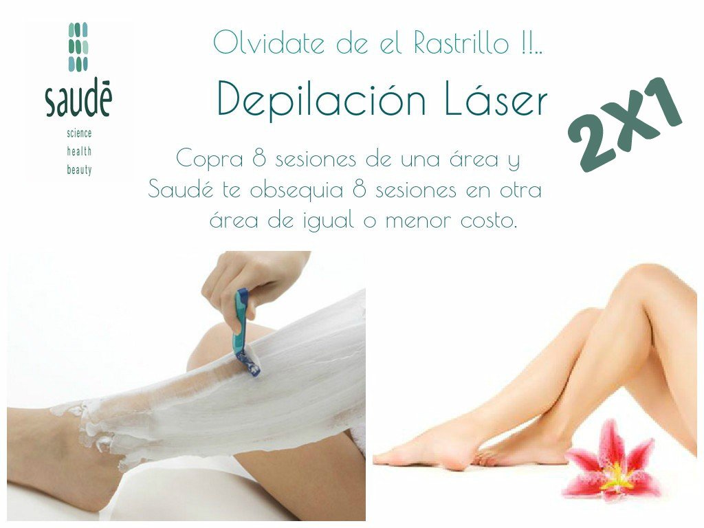 Aun estas a tiempo para prepararte para Semana Santa !! Depilación Láser Jueves Viernes y Sábado "2x1"  #SaudéSpa