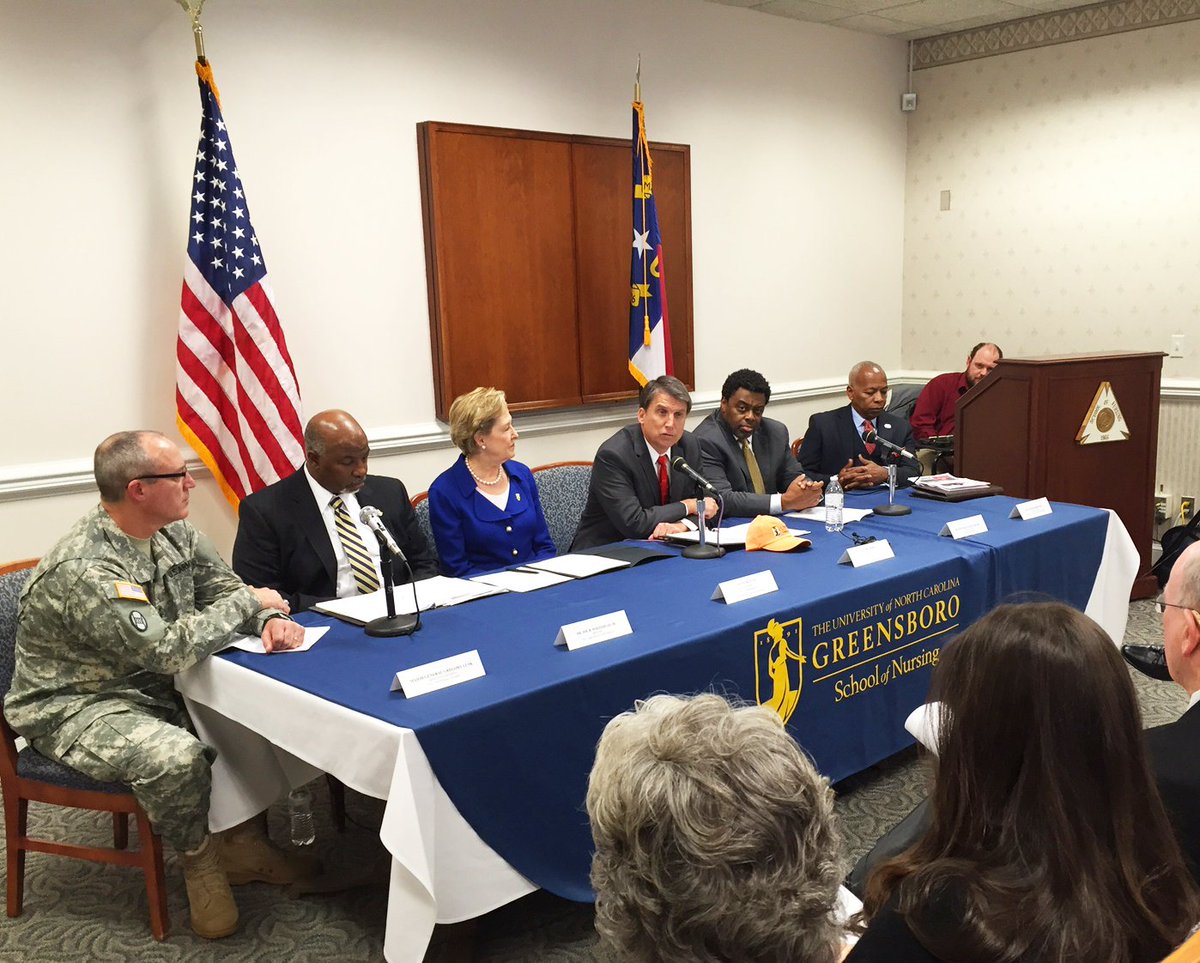 Today, Governor McCrory sat down with education leaders in <a href="/GuilfordCounty/">Guilford County</a> to discuss the #ConnectNC bond proposal.