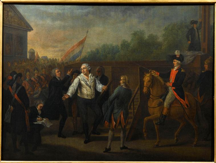 AuroreTsrd's tweet photo. #LouisXVI et l'Abbé #Edgeworth de #Firmont au pied de l'échafaud, le #21janvier 1793 par Charles #Benazech https://t.co/KXFwzCeUt7