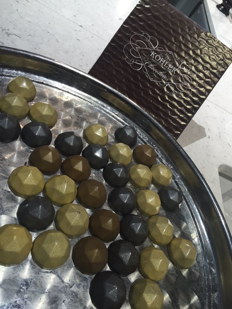 Best Booth Treat Award goes to our friends at @Kohler for these delicious & beautiful chocolate truffles! #KBIS2016