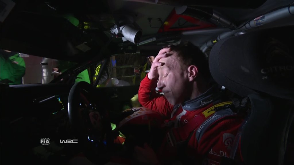 zeroundersteer's tweet photo. Exciting start of @rallyemontecarl 2016 with @krismeeke finishing only 4.4 sec behind @SebOgier after having a spin! https://t.co/JNEnDZI7QQ