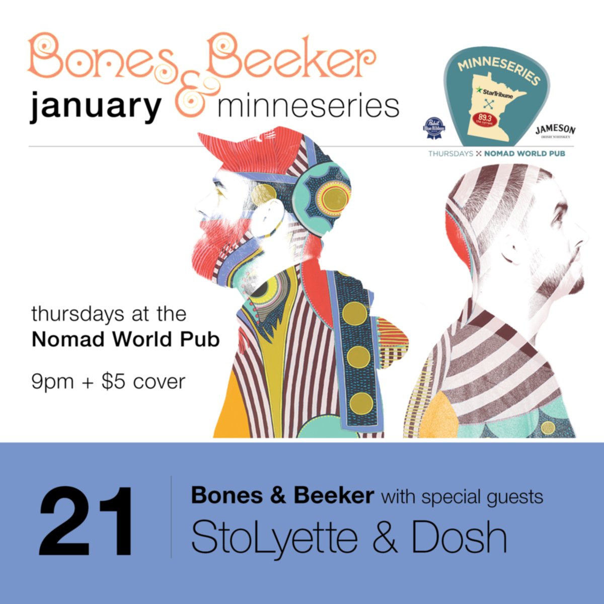 co_sign's tweet photo. #Minneapolis: @BonesAndBeeker continue their @NomadPubMpls #Minneseries tonight - see flyer for more info! https://t.co/HalH5LpNyV