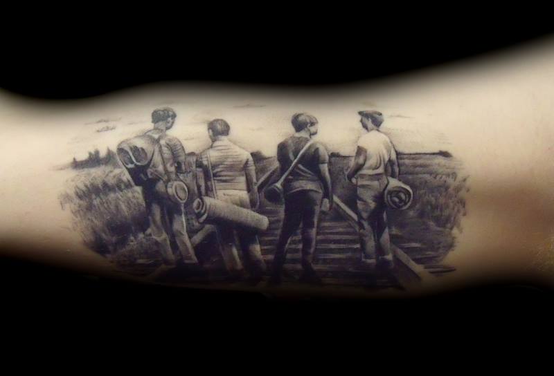 Stand By Me tattoo done by Kevin Mooney  American Tattoo in Cleveland  Ohio  rtattoos