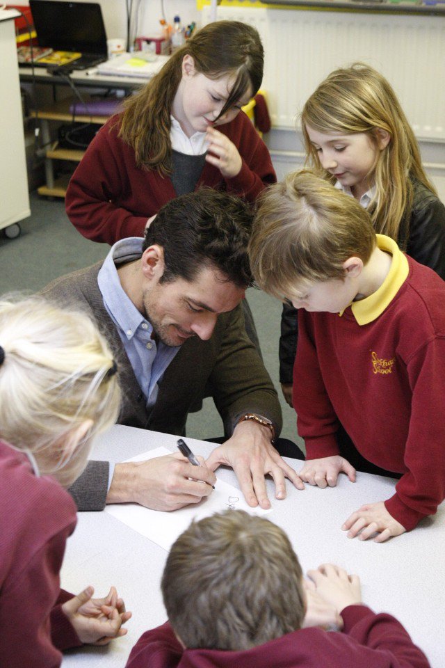 I took David Gandy to see a school on the <a href="/AfA_Education/">Achievement for All</a> programme this week... We love him and the kids did too!!