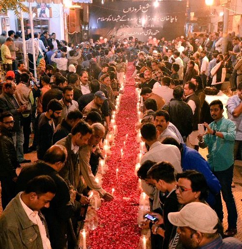 MayorKhi's tweet photo. What separates us from the animals, is our ability to mourn people we’ve never met. #Vigil4BKUMartyrs at #MQM HQ 90. https://t.co/7dUGEbm0d8