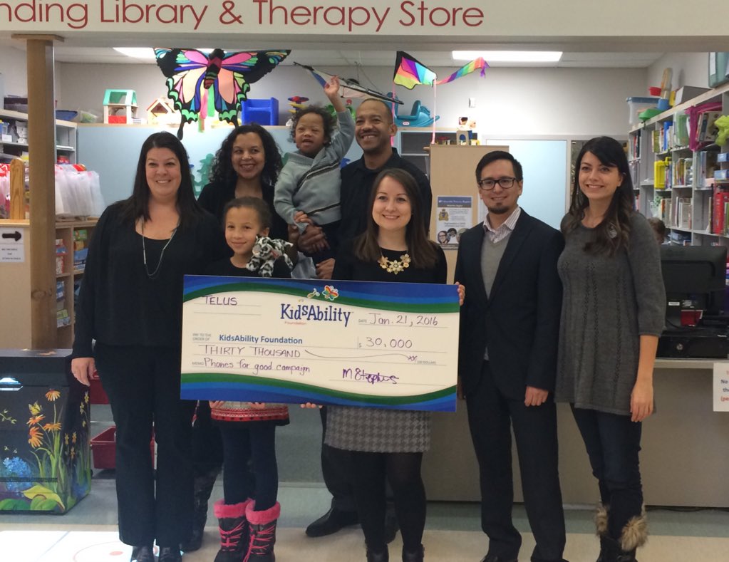 MeaghanMartin_'s tweet photo. Congrats to @KidsAbility on receiving $30,000 from @TELUS &amp; #PhonesForGood #GiveWhereWeLive https://t.co/I4JbYnjoRM