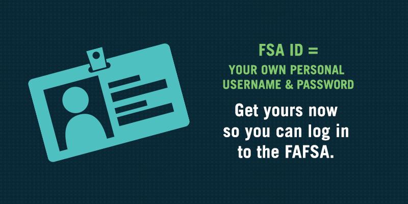 FAFSA's tweet photo. Want to do the FAFSA? First you need an FSA ID. Get yours right now—don’t think, go! https://t.co/BEC43vsgz9 https://t.co/uiw3fw01eR