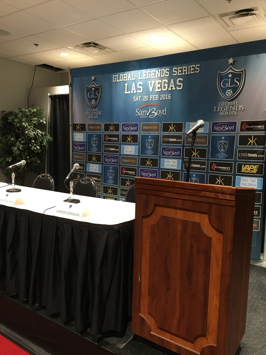 KDCLasVegas's tweet photo. The Si Redd Room is set for today's @glsfootball press conference at @ThomasAndMack. #GLSfootball https://t.co/LUT1H9S9kS
