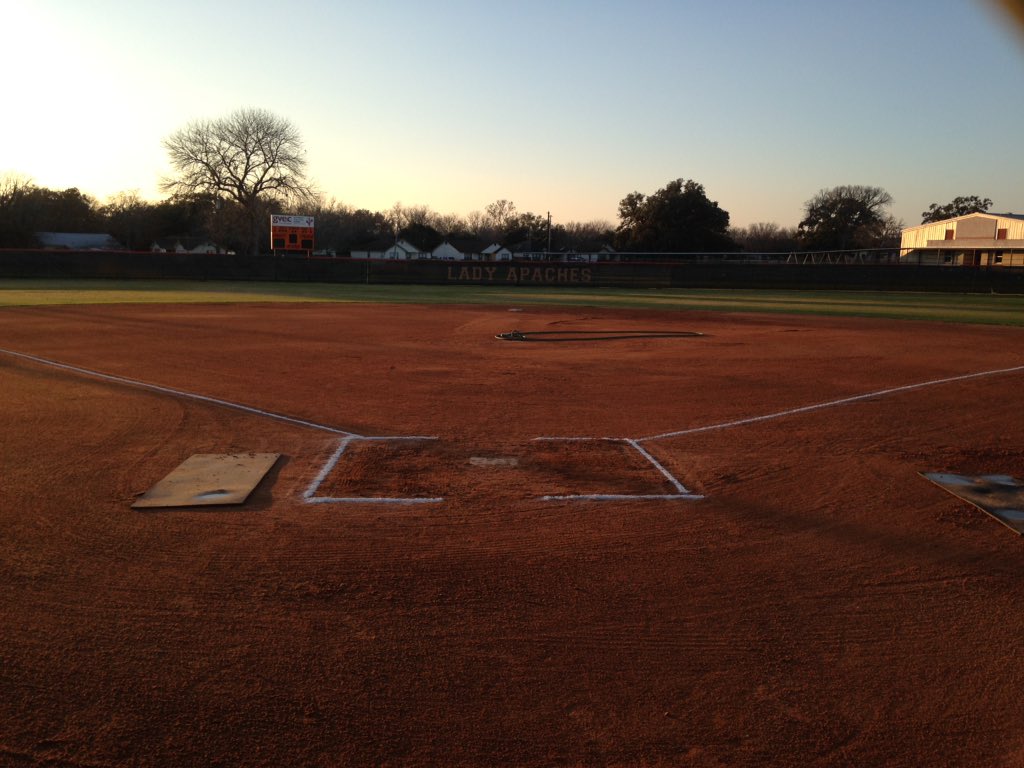 GHStxsoftball's tweet photo. The field is ready. Team is ready.  Its GO time. https://t.co/T7zIM2GTMU