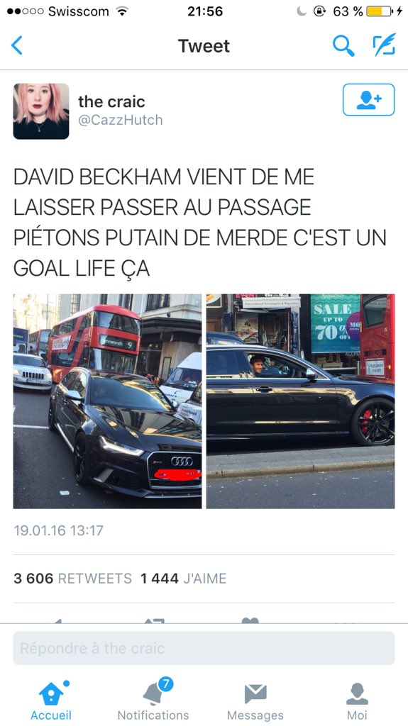 MikeStonem_'s tweet photo. Waaa mais David Beckham il va être archi en retard s'il laisse traverser tout le monde là https://t.co/qS7sNfgbQw