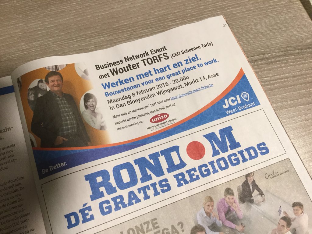 Schrijf nu in voor ons Business Network Event op 08/02 met gastspreker <a href="/WouterTorfs/">Wouter Torfs</a> in Asse. jciwestbrabant.fikket.be