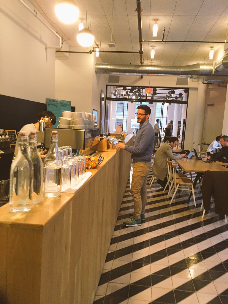 LukeMJonesy's tweet photo. Working out of @ThinkRiseNY - lovely space! #startup #FinTech https://t.co/vttZfIlFfC