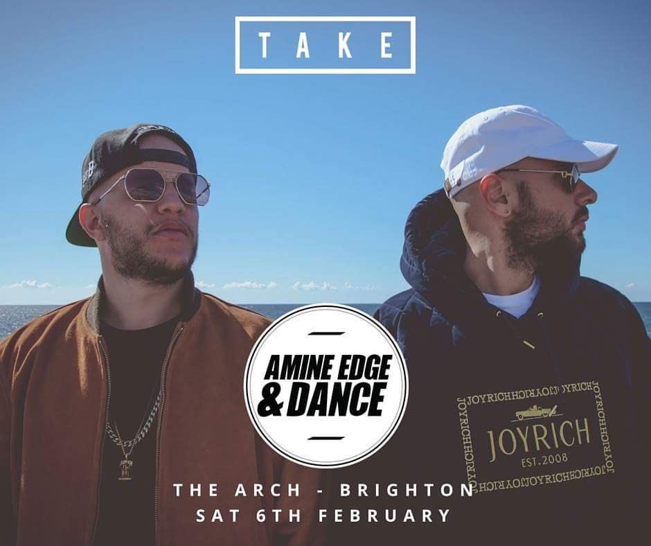 ThisIsTake's tweet image. .@AmineEdge &amp;amp; @DANCE_its_me come to #Brighton Sat 6th Feb! LIMITED 2nd release tickets: goo.gl/RLntSR
