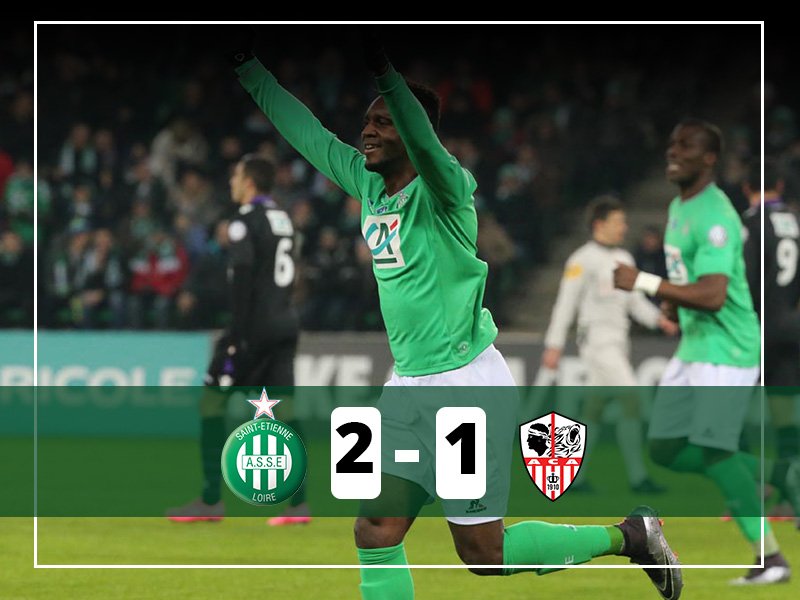 ASSEofficiel's tweet photo. #ASSEACA 2-1 a.p.  Les Verts qualifiés pour les 8e de finale !!!!! https://t.co/pVLWLZoBfi