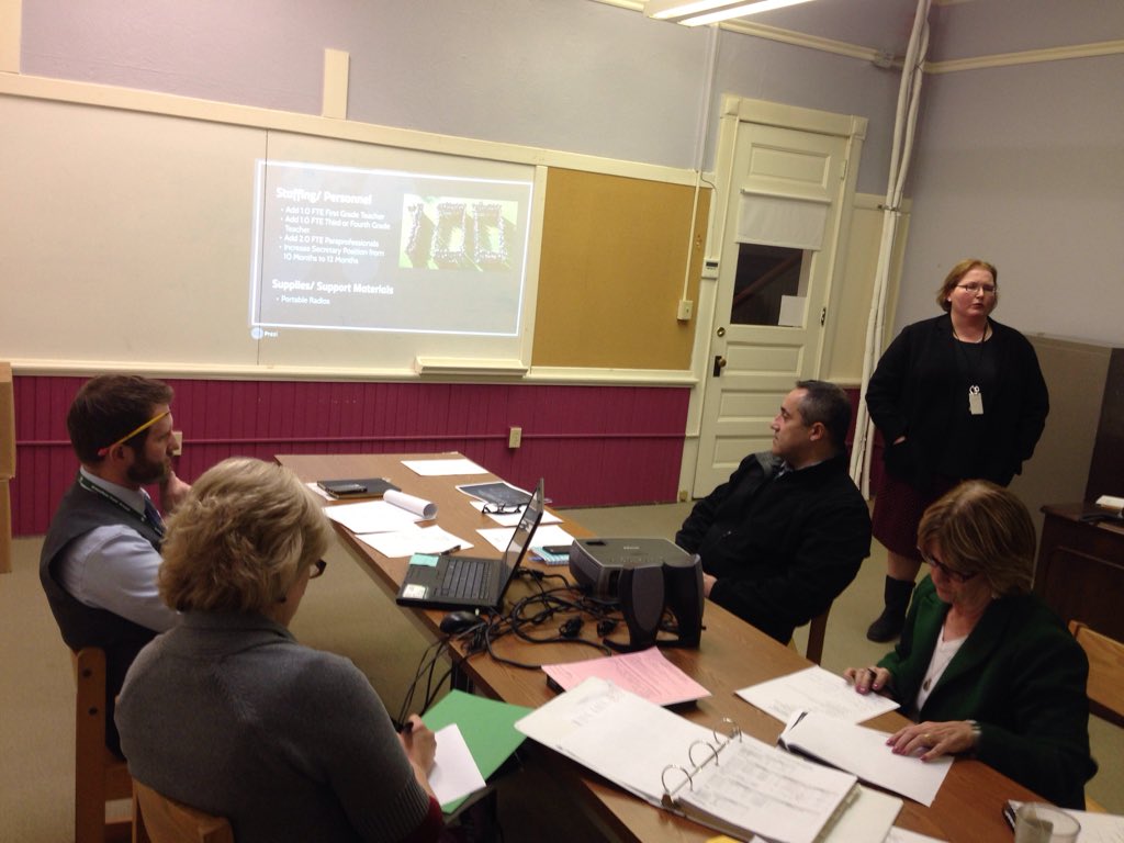 Elementary #principals present FY17 #budget needs and data to School Committee and the public tonight. #gpsk12ma