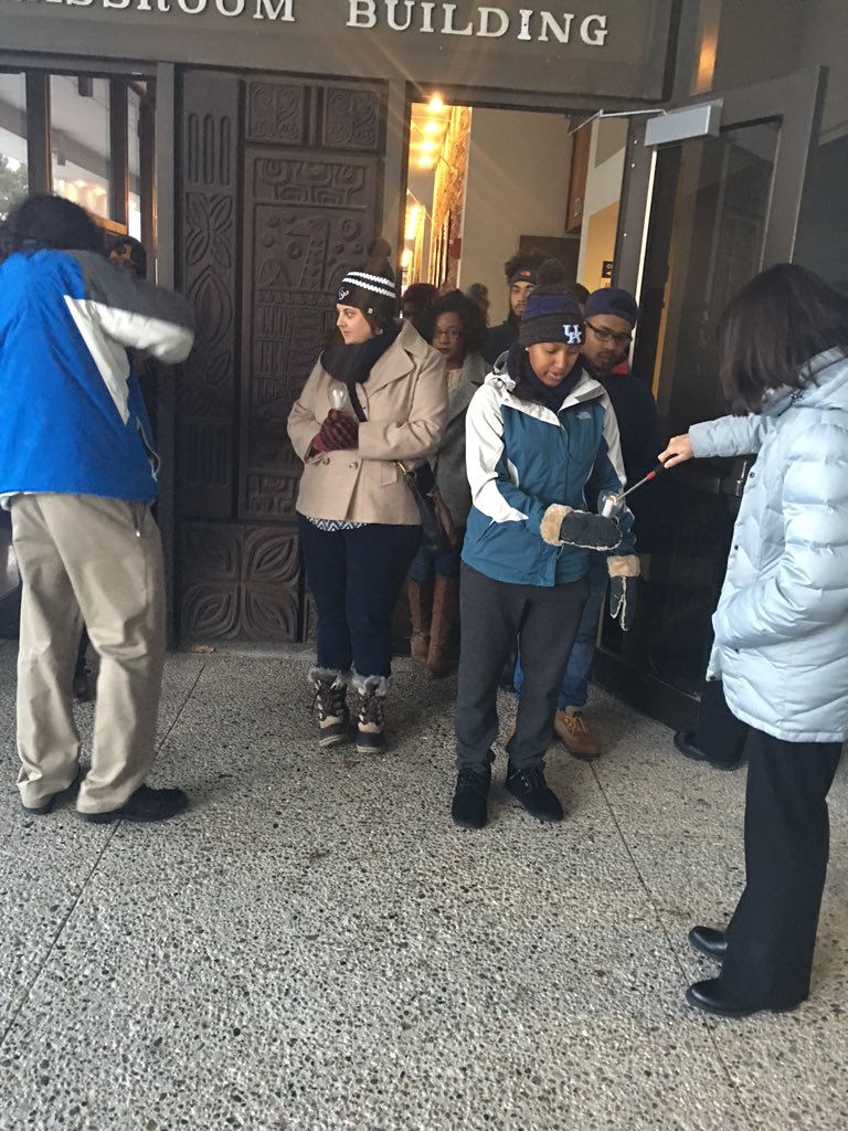 UK_MLKCenter's tweet photo. We are starting our silent march...#MLKweek2016 join us in Whitehall room 102 for a discussion afterwards ! https://t.co/dDpkTDASDS