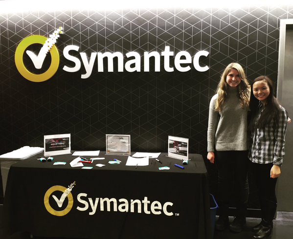 trypraisepop's tweet photo. Jenny and Sloane '16, had an amazing time at the Symantec CodeGirl screening ! #rallyforcodegirl @symantec https://t.co/ZJhfq6qr2s