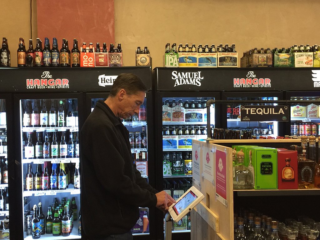 HangarABQ's tweet photo. Have trouble picking what to drink? Try our MyTAP kiosk for suggestions and info on our in store selection! #MyTAP https://t.co/EaQRzQmnN0