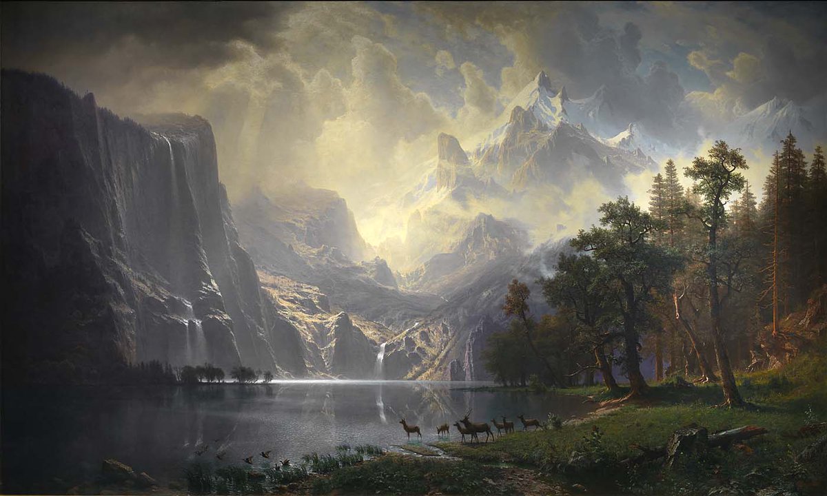 WilhelmGustloff's tweet photo. Albert Bierstadt
Among the Sierra Nevada, California
1868 https://t.co/HlGCa4N9iG