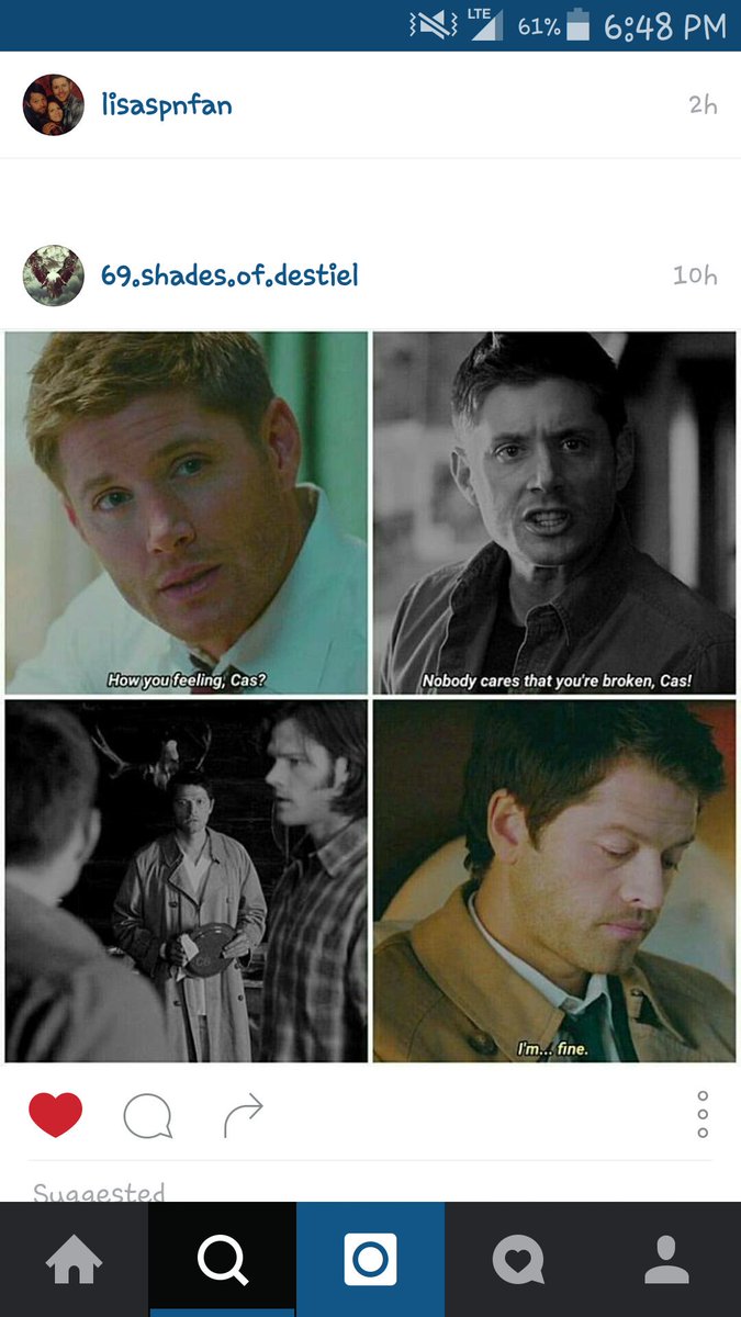 Profound_GaySPN's tweet photo. The start of Cas not thinking Dean cared : / why does my ship hurt me #Destiel #Supernatural #Spn11 https://t.co/QNHbHoJAlb