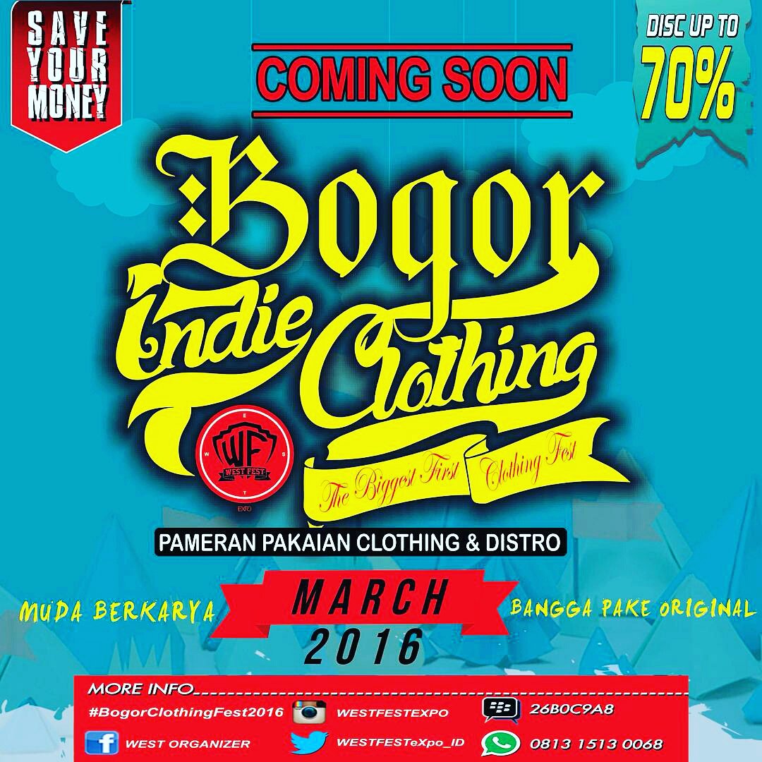 #bogorclothingfest2016  
#MUDABERKARYA  ... tmi.me/1fbUBe