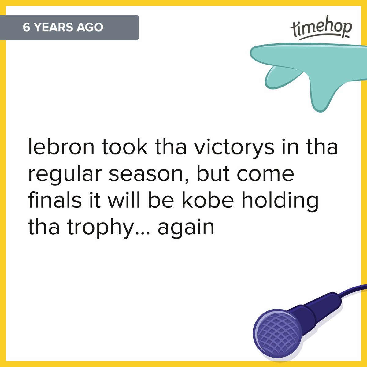 ohranbell's tweet photo. #timehop #prophet #GOAT #mamba https://t.co/diwl4IvPjb