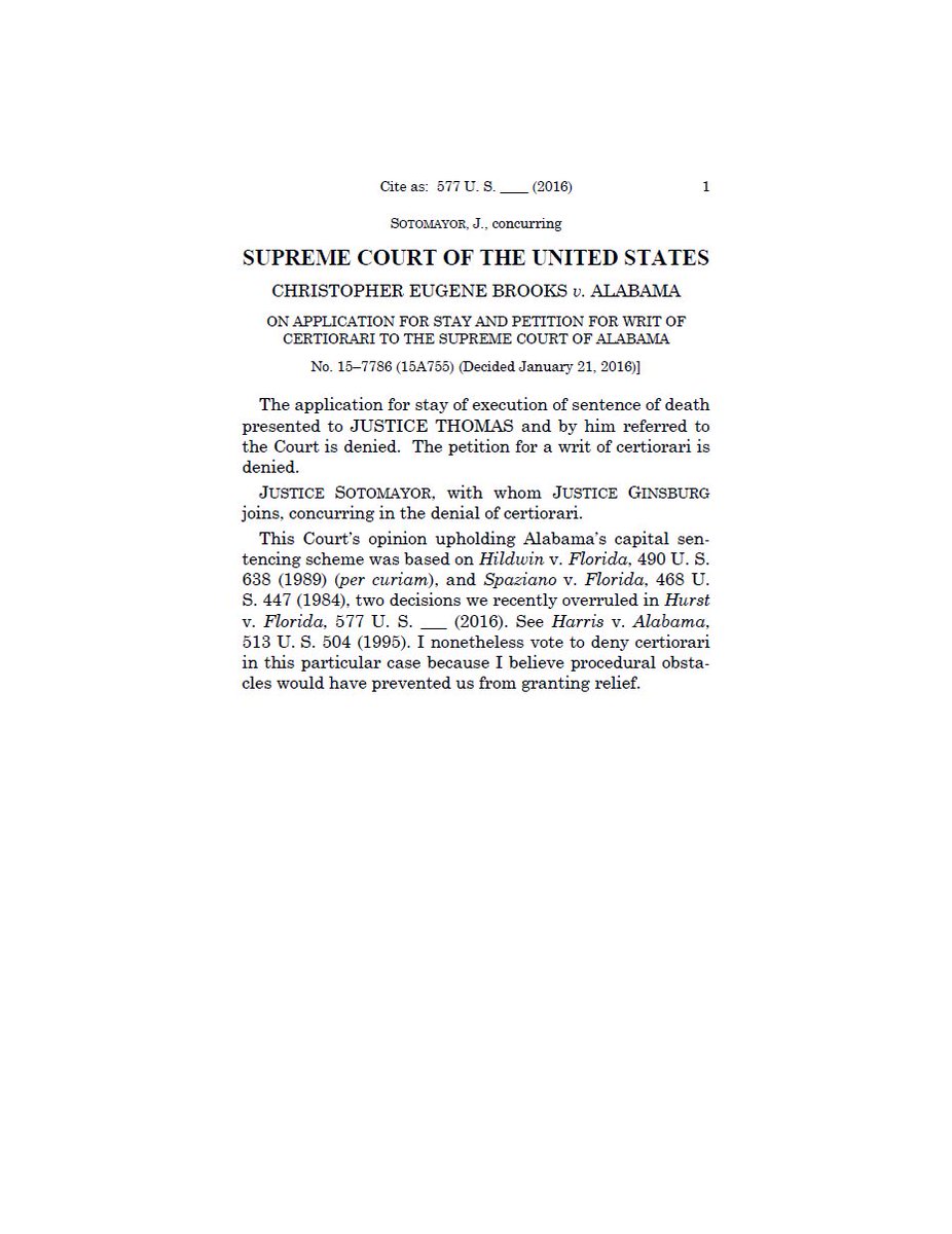 Megan_Freeman_'s tweet photo. SCOTUS denies stay of execution for #ChristopherBrooks https://t.co/JMpGqHRdKw