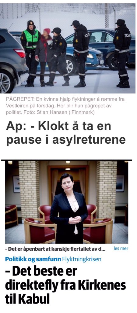 Ap i november: "Vent ikke, send dem ut!"
Ap i januar: "Vent, ikke send dem ut!"