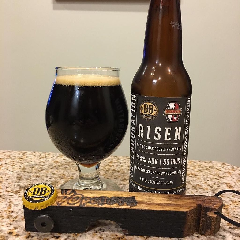 CheersVA's tweet photo. Devils Backbone / Surly - Risen (coffee &amp; oak double brown ale) #devilsbackbonebrewing #su… https://t.co/ictIWF4csq https://t.co/TlrJVLt1OJ