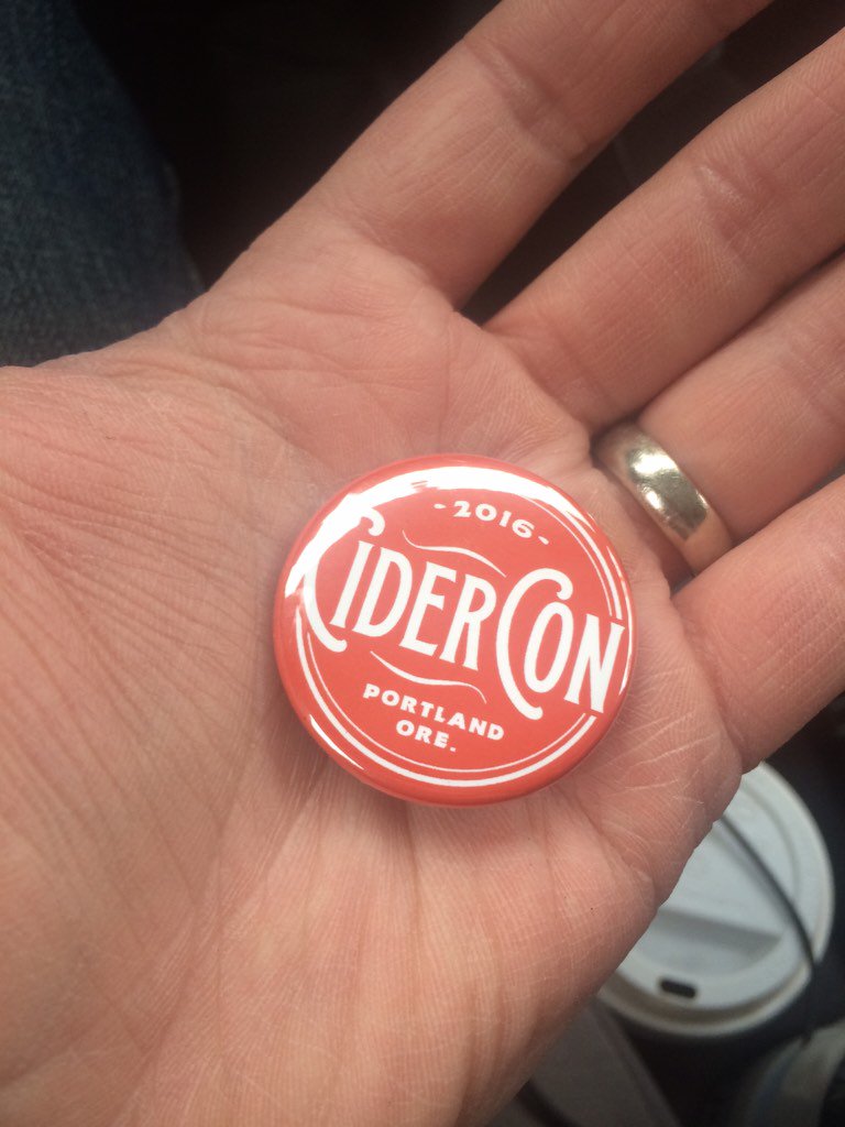 cidercon's tweet photo. Everyone at CiderCON gets a button made in Portland. Thanks to @33BooksCo. https://t.co/cz7DAP02hO