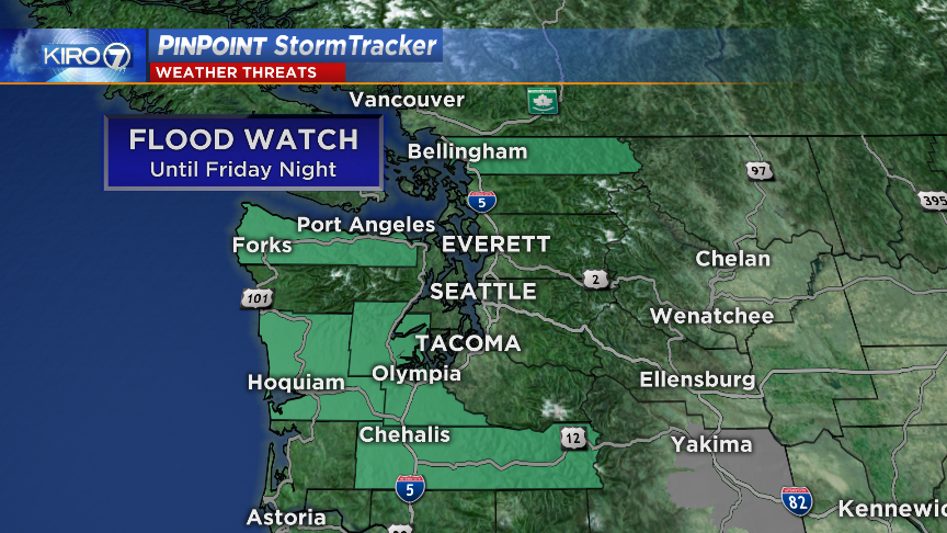 Flood Watch for some Western Washington rivers. Tracking when we ...