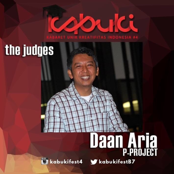 The second judge the judge is from the biggest comedy club in west java this is <a href="/DaanAria/">Daan Aria</a> P-Project