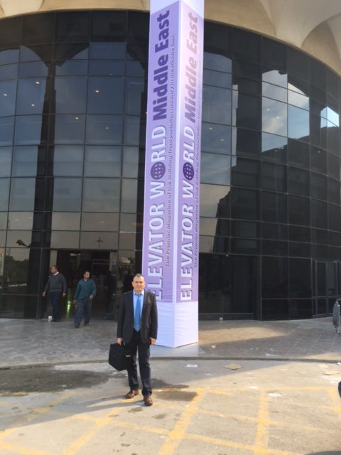 ElevatorWorld's tweet photo. We are at Liftech2016 in Cairo... and we're featured in the local paper! #Liftech #Cairo #ElevatorWorldMiddleEast https://t.co/hpRGQg6OlL