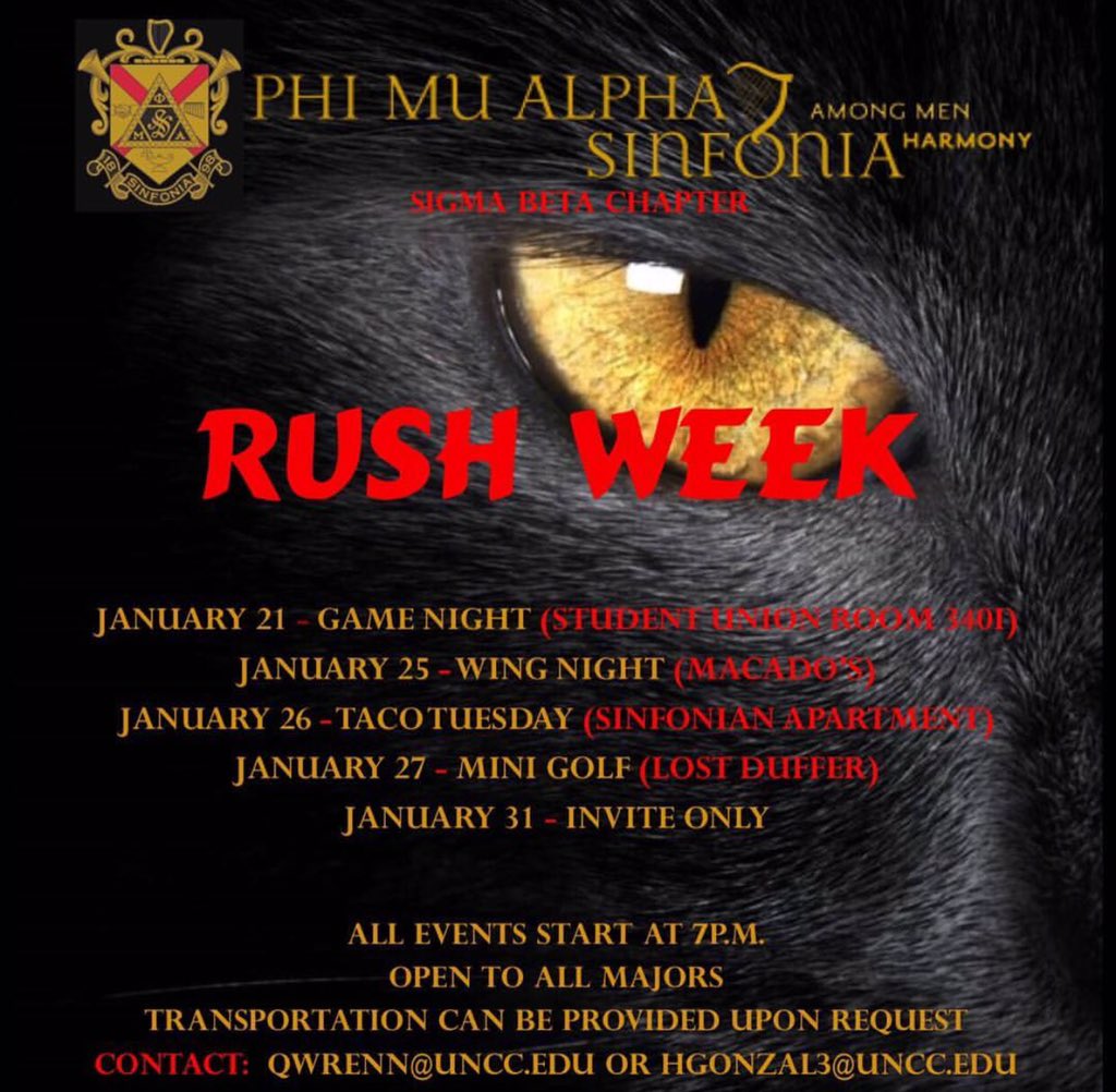 SigmaBeta_PMA's tweet photo. Are you ready? #rush #UNCC https://t.co/M57QOqCbu7