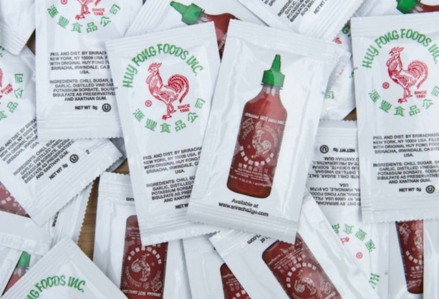 LAist's tweet photo. Finally, Official Sriracha Packets Let You Take The Heat Wherever You Go https://t.co/vpUs8iTzE3 https://t.co/8oEihujee3