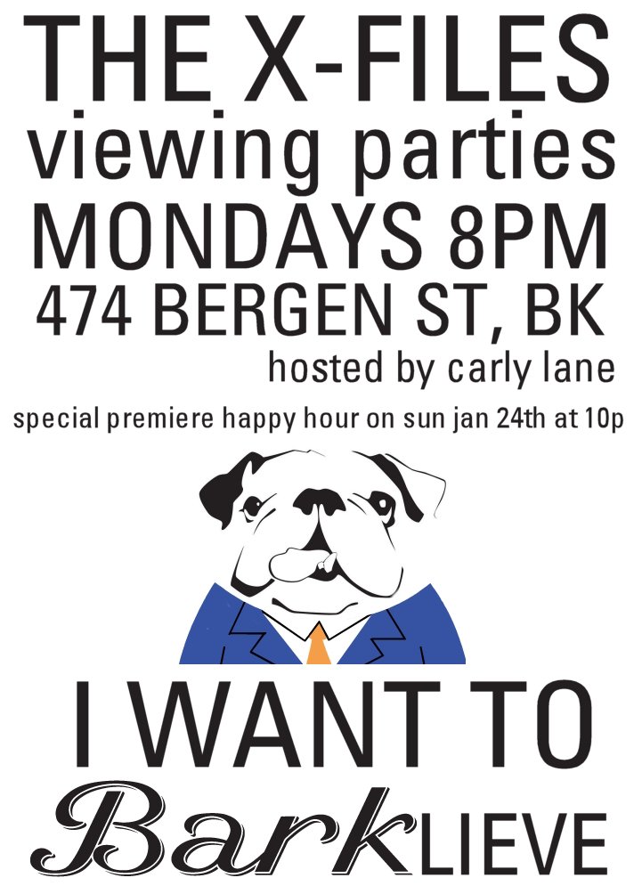 The #XFiles is more fun to #watch with #hotdogs and #beer. Join us Sunday at 10p &amp; Mondays at 8p.