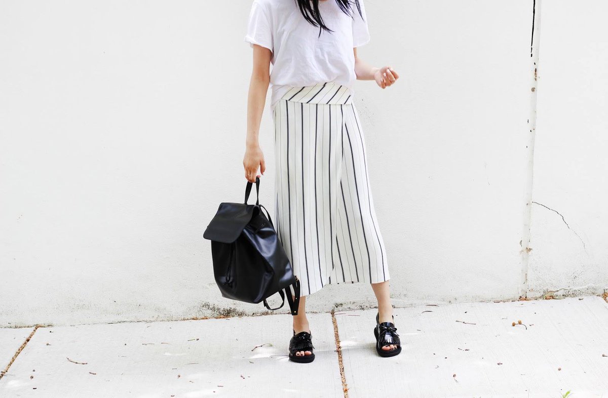 Keep that holiday feeling afloat with the Keeley Stripe skirt | <a href="/aestheticsblog/">The Aesthetics</a> 

Shop > goo.gl/06Y60E