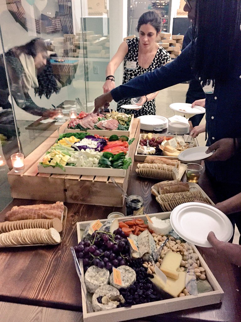 LukeMJonesy's tweet photo. Delicious spread @grazeusa loft party! #snacksonsnacks #nyc representing @TheRoundNYC https://t.co/t3HTp9tS5L