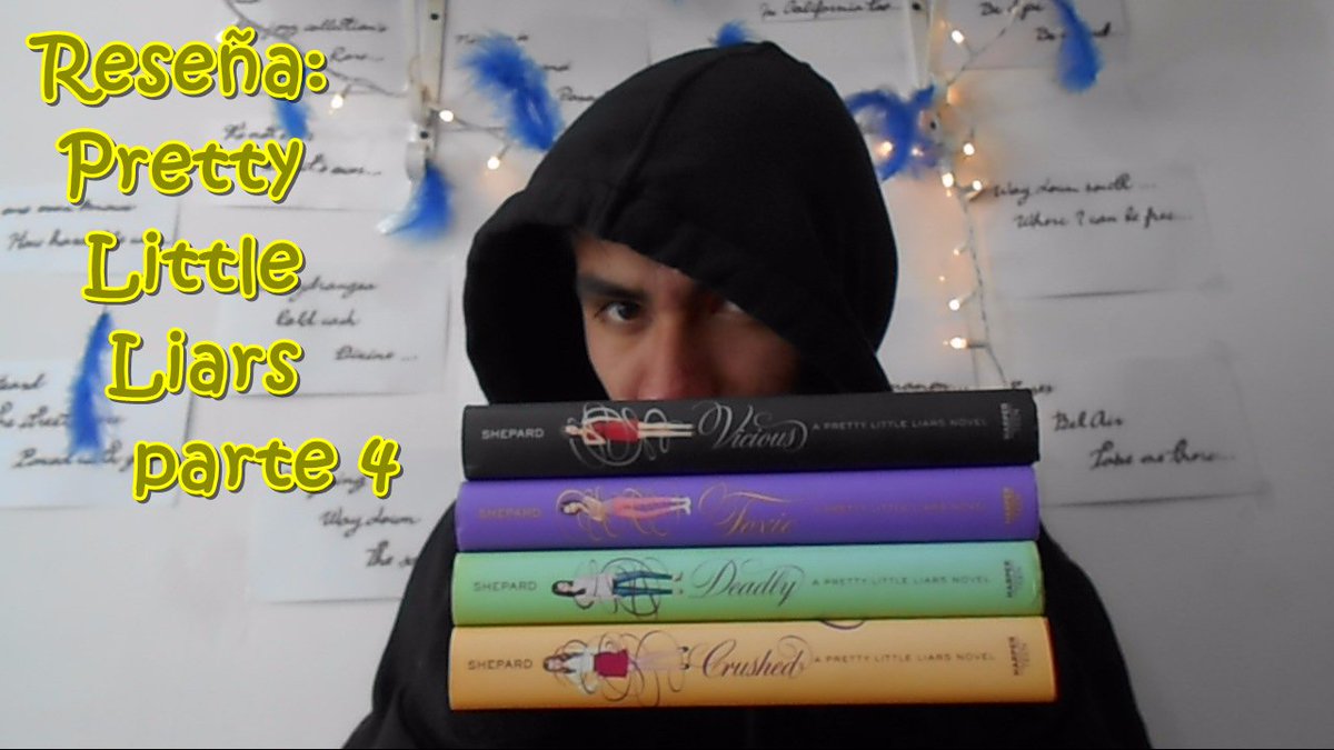 johnlime64's tweet image. Cuarta parte de la mega reseña de toda la saga de #PLL de #SaraShepard
youtube.com/watch?v=pUtVM9…
#JohnLime #Booktube