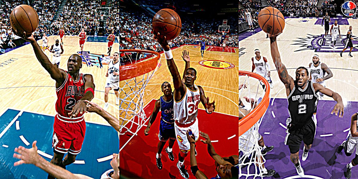 ESPNNBA's tweet photo. Players named an All-Star, Defensive Player of the Year AND Finals MVP.
* MJ
* Dream
* Kawhi
(via @AlexKennedyNBA) https://t.co/tnc7mK3Uhi