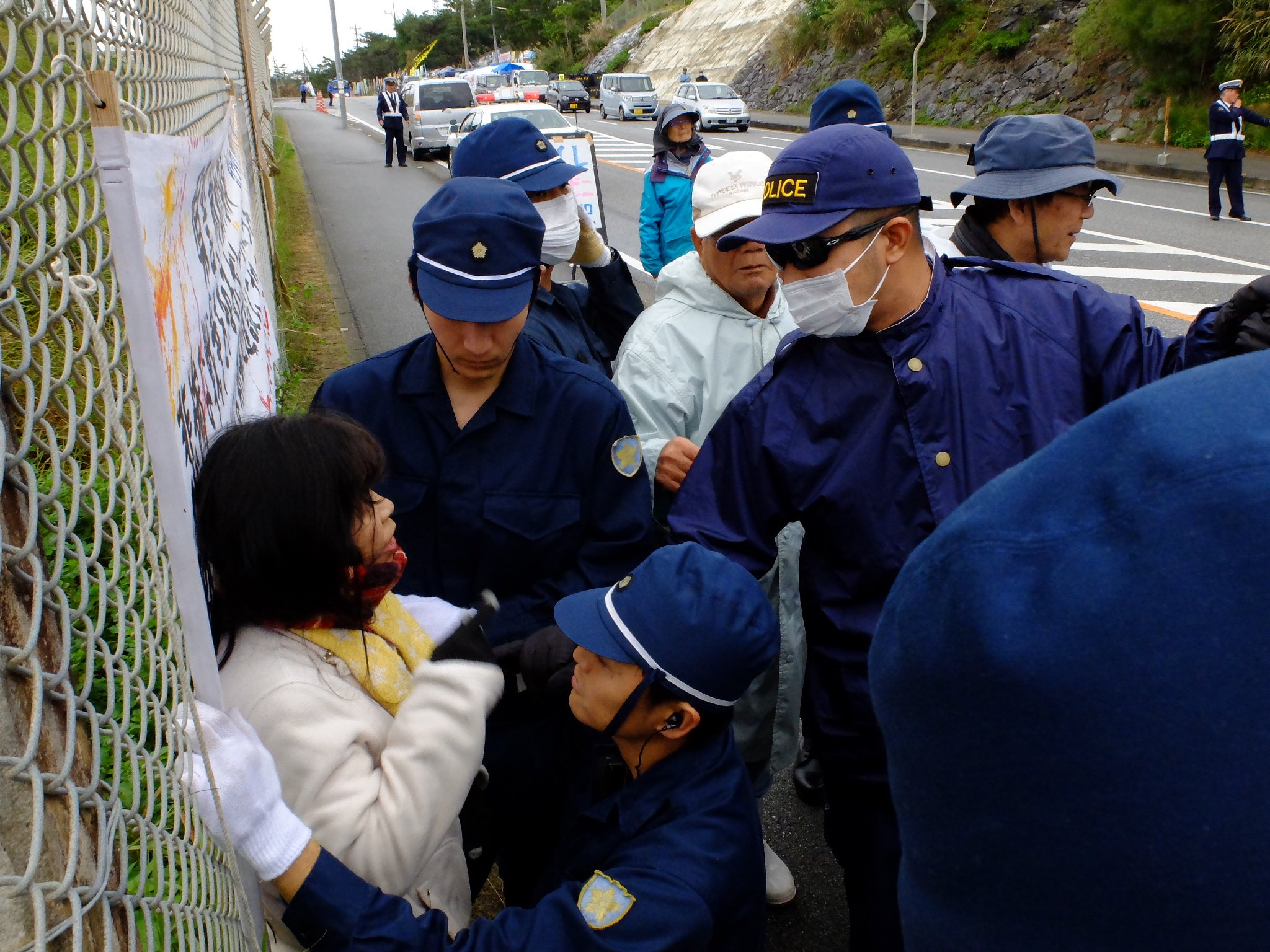 機動隊！隊服！上下 Lサイズ！警察！右翼！街宣！特攻服！日の丸