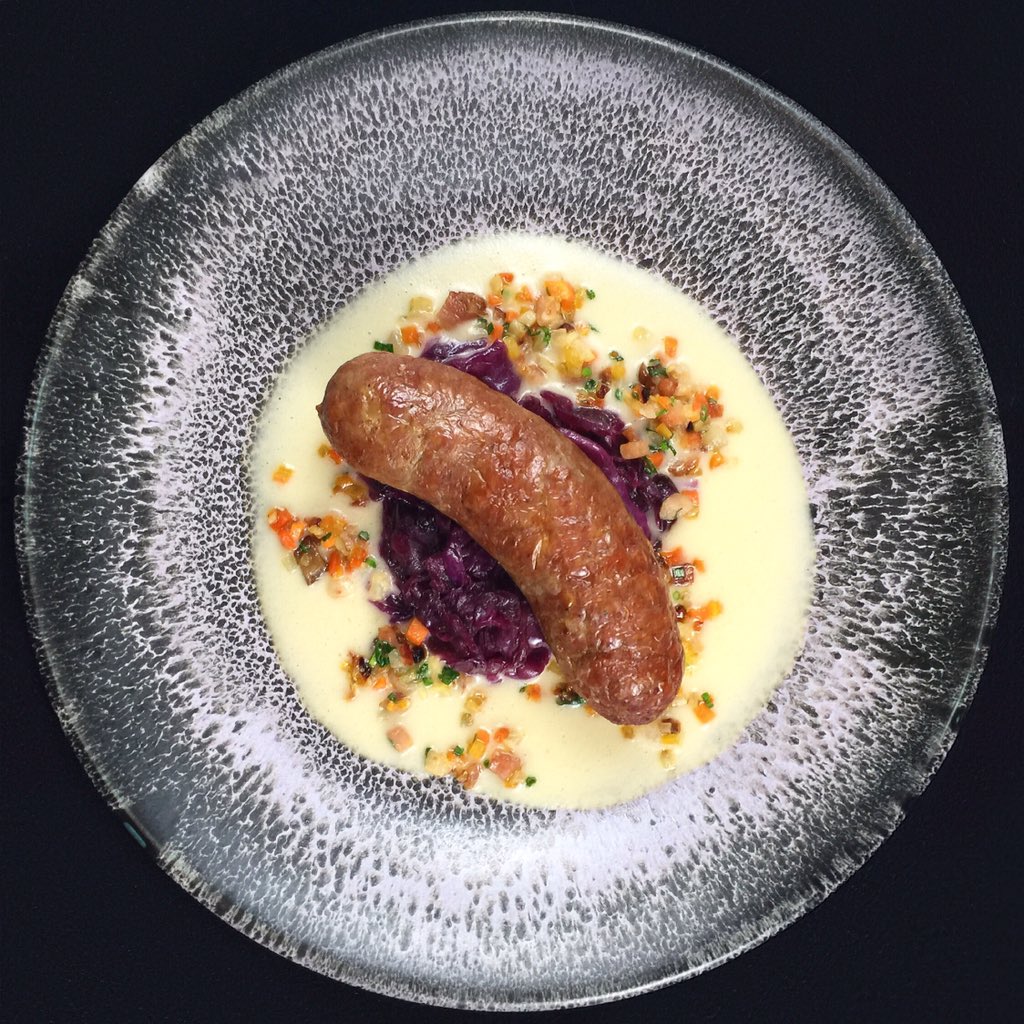 new menu coming soon <a href="/BristolChicago/">The Bristol</a>. {pfaelzer sausage, braised red cabbage, chowder} || #fabfoodchicago
