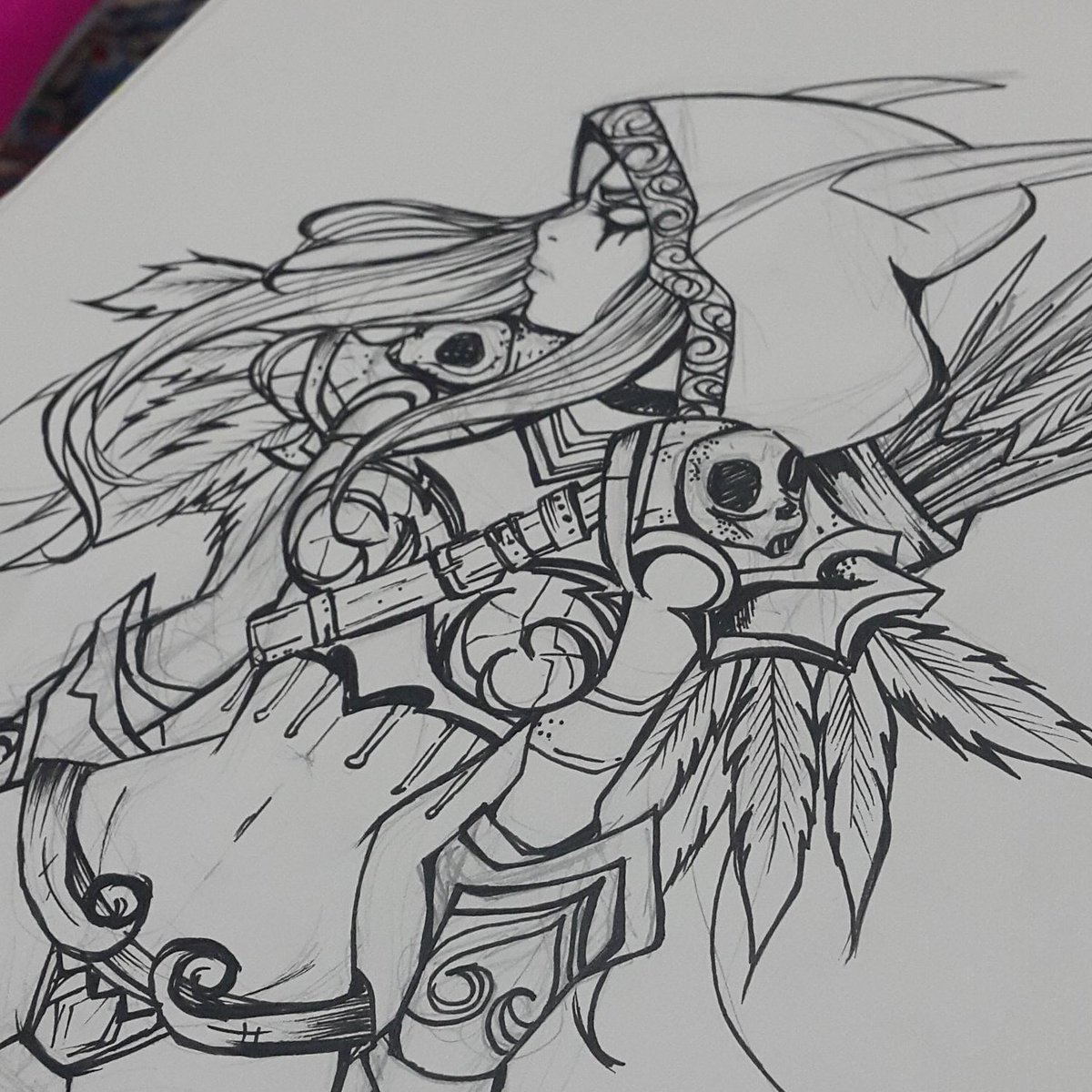 maii_art's tweet image. Sylvanas #worldofwarcraft #worldcraft #wowc #sylvanas #elf #animeart #anime #art