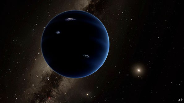 TheEconomist's tweet photo. And then there were nine: a giant planet may be lurking in the solar system’s outer reaches https://t.co/oBbLajrXYH