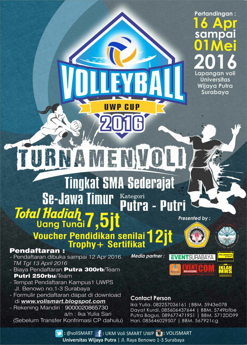 IG: @eventmojokerto on Twitter: "Turnamen voli tingkat SMA 