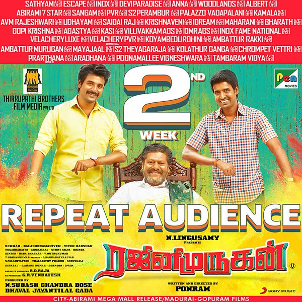 SonyMusicSouth's tweet photo. .@Siva_Kartikeyan's #Rajinimurugan continues to rock the box office. Have you watched the film yet? https://t.co/ffjl1zgVgp
