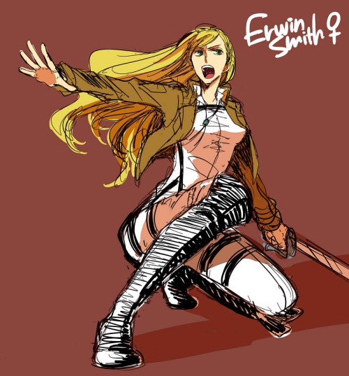 ❝Together. . . we are stronger than you can imagine!❞

✦Fem!Erwin
✧IC/OOC
✦Literate
✧Any ship

❀RT, if you will.❀