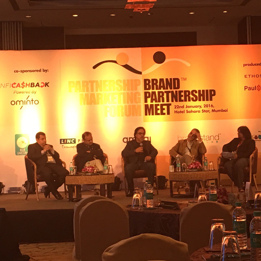 InfiCashBack's tweet photo. Bicky Carlra, EVP - Business Strategy at @Ominto on the panel at #brandpartnershipmeet https://t.co/PI57qwsoXu