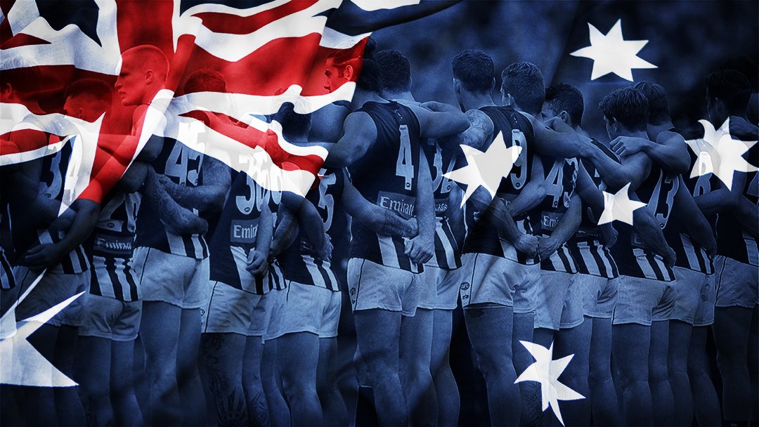 Happy #AustraliaDay to all who support the Mighty Magpies #sidebyside