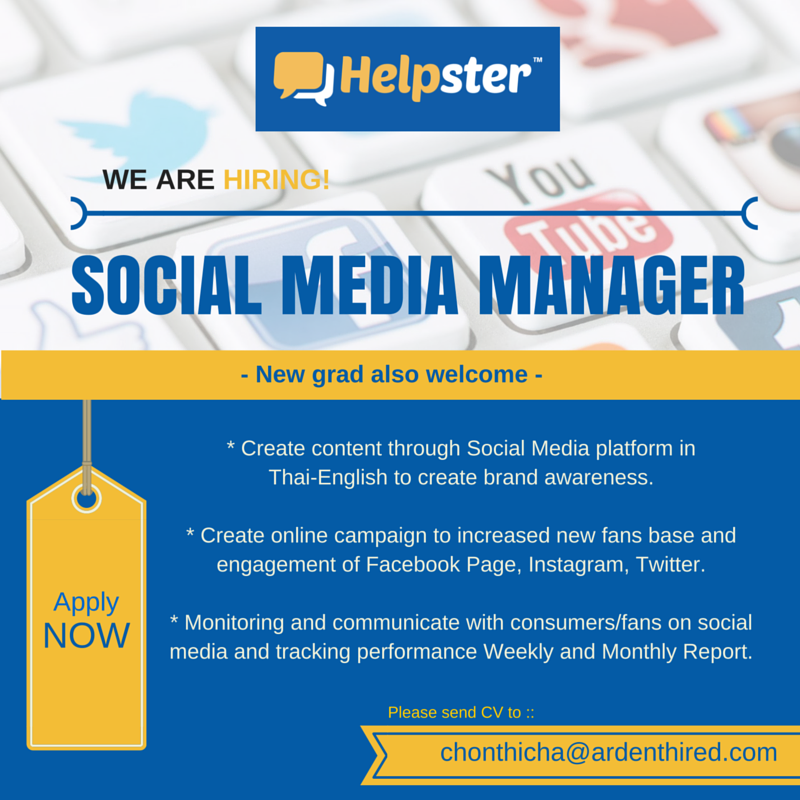 HUBBAHIRED's tweet photo. บริษัท start-up ไฟแรง @HelpsterT เปิดรับสมัครผู้รักการเขียนคอนเทนออนไลน์ เข้ามาร่วมทีม! ส่งงานเขียนพร้อมCV มาได้เลย! https://t.co/279EALEUyX